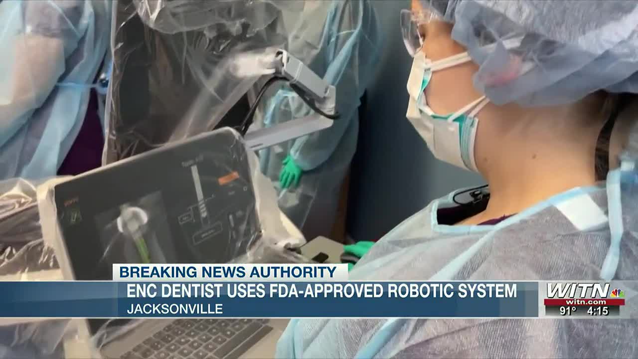 Robot helps dentist perform surgery in Onslow County