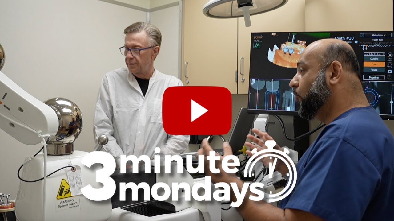 3-Minute Mondays: Robot-assisted dental implant surgery
